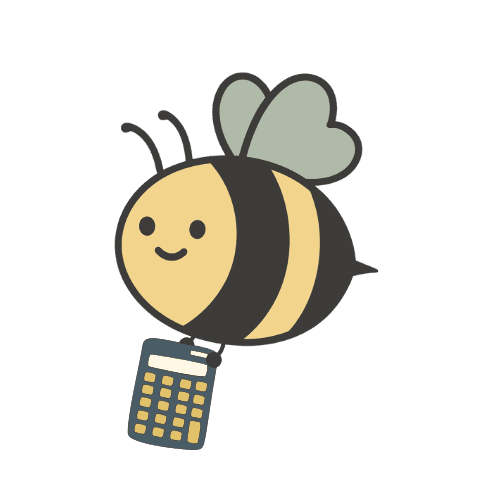 Bee with calculator
