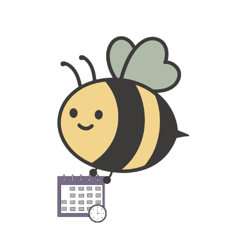 Bee with calendar